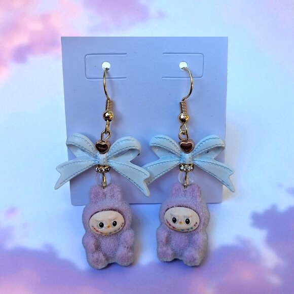 Handmade Mini Labubu Earrings - Picture 14 of 17